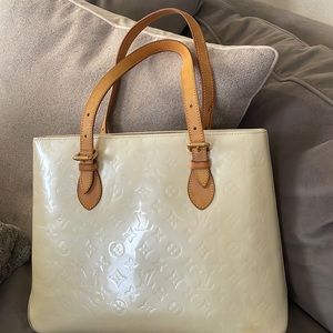 Louis Vuitton patent leather tote bag